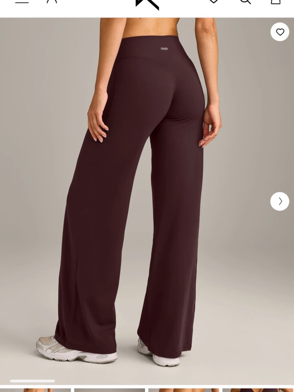 Oner Active SoftMotion Plum Brown Straight Leg Bottoms